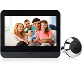 SY-36 1080P Tuya Smart WIFI Mirilla Digital de Puerta Cámara de Timbre Inalámbrica con Ojo Digital Mágico de 4.3 Pulgada
