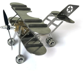 NikolaToy Mini Motor Stirling Modelo Mejorado Kit de Montaje de Aeronaves Decoraciones de Escritorio Creativas Juguetes