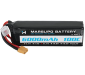 Batería Lipo MARSLIPO 11.1V 6000mAh 100C 3S con conector XT60 para dron RC