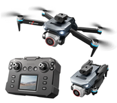 XKJ K6 MAX WiFi FPV con controlador de pantalla LCD HD,cámara dual,gimbal servo de 360°,evitación de obstáculos,dron RC