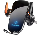 Soporte universal para teléfono de coche con carga inalámbrica para iPhone 16 15 14 Pro Max para Samsung Cargador rápido