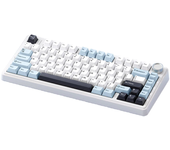 Teclado de juego mecánico personalizado AULA F75 80 teclas con tres modos RGB BT/2.4G/cableado tipo C, teclado de juego