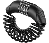 Candado universal para bicicleta con 4 modos de contraseña, candado portátil de cable de seguridad antirrobo para casco