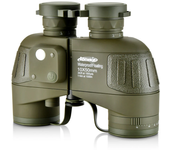 [EU Direct] AOMEKIE AO3097 Binoculares Marinos 10x50 con Compás de Rangos para Adultos Lente FMC Telescopio Impermeable