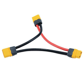 Cable adaptador de conector de batería de la serie Amass XT60, 1 hembra a 2 machos, 12AWG 10CM para batería RC Lipo