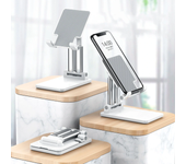 Soporte universal plegable telescópico de escritorio para teléfono móvil y tableta CCT7 para iPad Air, iPhone 12 XS 11 P