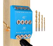 Guía de taladro angular de 30, 45 y 90 grados para kit de tornillos de fijación de barandillas de cables en postes de ma