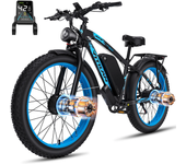 [DIRECTIVA de la UE] Bicicleta eléctrica Vitilan H5 batería de 52V 25Ah 1000W*2 motores duales llantas de 24 pulgadas 65