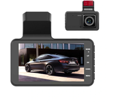 Cámara para automóvil Dash Cam HD 1080P de 4 pulgadas con grabación dual frontal y trasera, imagen de reversión, grabaci