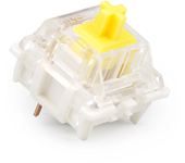 70 piezas/pack Gateron Interruptor lineal mecánico amarillo / rojo Pro Switch Prelubricate Interruptor de teclado para t