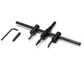 Cortador de agujeros circulares ajustable de 40-120/200/300 mm para madera y paneles de yeso. Broca de sierra de corte r