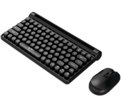 Teclado y ratón inalámbricos HXSJ-MK220 Set de 78 teclas Teclado tipo película 1600 dpi Recargable Silencioso para juego