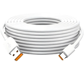 Cable USB-A a Tipo C de 6A 66W con cable prolongado de carga rápida y transmisión de datos, núcleo de cobre, 1M/2M/3M/5M