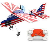 KFPLAN KF800 2.4GHz 2CH 220mm Envergadura MPP Giroscopio incorporado Interior Mini planeador Avión RC RTF