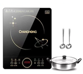 Cocina de inducción eléctrica CHANGHONG 2200W para el hogar, resistente al agua, pequeña estufa para calentar ollas cali