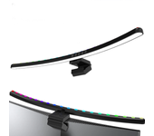 Barra de luz para monitor curva/recta RGB Captura dinámica Regulación continua de brillo Temperatura de color ajustable