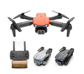 LSRC E99 PRO Mini WiFi FPV con cámara dual 4K 720P HD, Vuelo estacionario en el aire durante 15 minutos, Dron plegable R