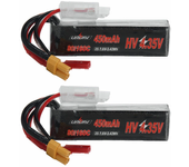 Batería URUAV Power 7.6V 450mAh 80C / 160C 2S HV LiPo con enchufe XT30 para Happymodel Mobula8 Sub250 Nanofly20 iFlight