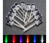 3x 120pcs 5mm bombilla de LED blanca roja azul verde amarilla púrpura