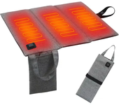 Cojín calefactor eléctrico portátil y plegable con carga USB para camping y viajes,alfombrilla eléctrica para calentar e