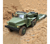 WPL B36-3 Ural 1/16 2.4G 6WD RTR Coche Rc Militar Con Remolque Vehículo Todo Terreno Modelo Juguete Control Proporcional
