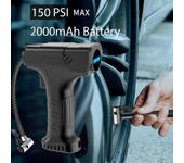 Inflador portátil de neumáticos de coche 150PSI,bomba de aire inalámbrica con pantalla digital LCD y luz de emergencia L