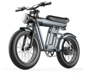 [EU Direct] Bicicleta eléctrica YYG ZM21 con batería de 48V 20AH, motor de 1200W, freno de doble aceite de 20*4.0 pulgad