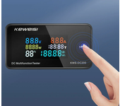 KWS-DC200 0-200V 0-100A Medidor de voltaje y corriente de pantalla digital de CC con pantalla a color Power Tempterature