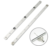 Wnew 450mm Barra deslizante de riel de aleación de aluminio para sierra de mesa, varilla de calibre de inglete, herramie