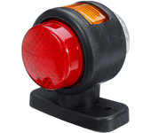 12V-24V 11 LUZ INDICADORA DE LÁMPARA DE DOBLE LADO DE CONTORNO DE GOMA PARA REMOLQUE CAMIÓN CARAVANA FURGONETA