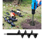 Taladro para hoyos de la máquina para plantas con herramientas de excavación de 8 cm de diámetro, taladro para postes de