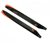 1 par de Palas Principales de Fibra de Carbono FUNFLY 610mm para Helicóptero Clase 600