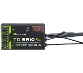 FrSky TD SR10 2.4GHz y 900MHz Receptor de doble banda de baja latencia y largo alcance con triple antena PWM/SBUS/FBUS/S