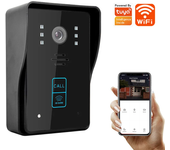 Timbre de vídeo inteligente WiFi estándar europeo Tuya APP Llamada telefónica remota inalámbrica Cámara 1080P Detección