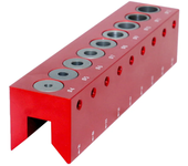 Fonson Carpintería 4mm-12mm Plantilla de agujeros de bolsillo de espiga autocentrante Guía de taladrado vertical Perfora