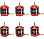 6PCS Racerstar BR2830 1300KV 2-4S Motor Brushless Para Avión RC