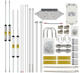 Antena de onda corta 750V V alta eficiencia bajo ruido 5 bandas 7M-14M-21M-28M/29M-50M 2000W PEP 1.5 VSWR para radioafic