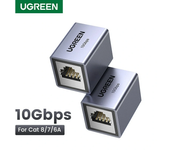 Conector RJ45 UGREEN Extensor de Red de 10 Gbps para Cable Ethernet Cat8 Cat7 Cat6 Adaptador Hembra a Hembra Gigabit