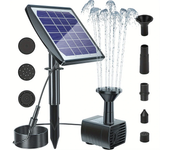 6V 2W / 7V 1.4W 1705L/H Bomba CC para piscina solar, fuente de paisaje, acuario sumergible, bombas solares de jardín par