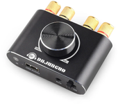 Amplificador de Audio X50H 2.0 Canal 20W+20W Amplificador Bluetooth con Control Remoto Soporta Entrada Bluetooth/USB/AUX