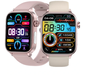 ET570 1.96 pulgadas de pantalla HD llamada Bluetooth ECG frecuencia cardíaca presión arterial monitorización de oxígeno