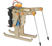 Kit de ensamblaje del modelo de robot de esquí de madera DIY Experimento científico para niños Juguete educativo Tecnolo