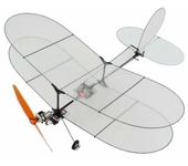 Avión RC TY Model Black Flyer V2 con película de fibra de carbono y sistema de alimentación