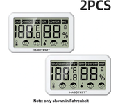 2Pcs HABOTEST HT681 Termómetro Higrómetro Estación Meteorológica Mini Termómetro Salón Medidor de Temperatura y Humedad