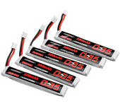 5Pcs URUAV 3.8V 350mAh 50/100C 1S Batería de Lipo con Enchufe PH2.0 para Drone de Carreras RC