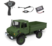 LDRC LD-P06 1/12 2.4G 4WD Coche RC Unimog 435 U1300RC con luces LED Camión militar de escalada Vehículos proporcionales