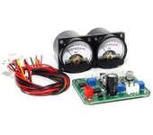 2 Piezas de VU Meter + 1 placa de driver con retroiluminación cálida para medidor VU analógico de grabación