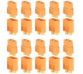 10 Pares/20 piezas de conectores de bala macho hembra XT60 para Drone RC Multirotor Carrera FPV Batería