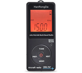 Radio de banda aérea HRD HRD-767 estéreo Batería de litio de 400mAh Pantalla digital AM/FM/AIR Bandas Portátil
