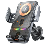 Adaptador de cargador inalámbrico de sujeción automática F18 15W,carga súper rápida,soporte para teléfono de automóvil p